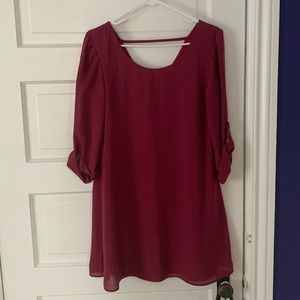 Adorable pink/maroon dress